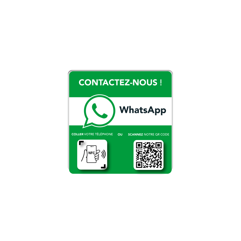 Plaque connectée - WhatsApp